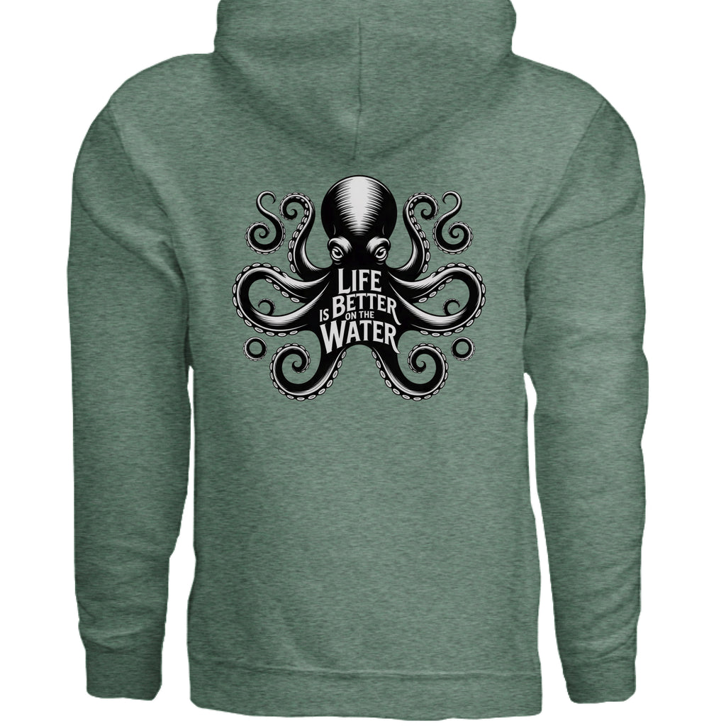 Heather Sport Dark Green - BACK