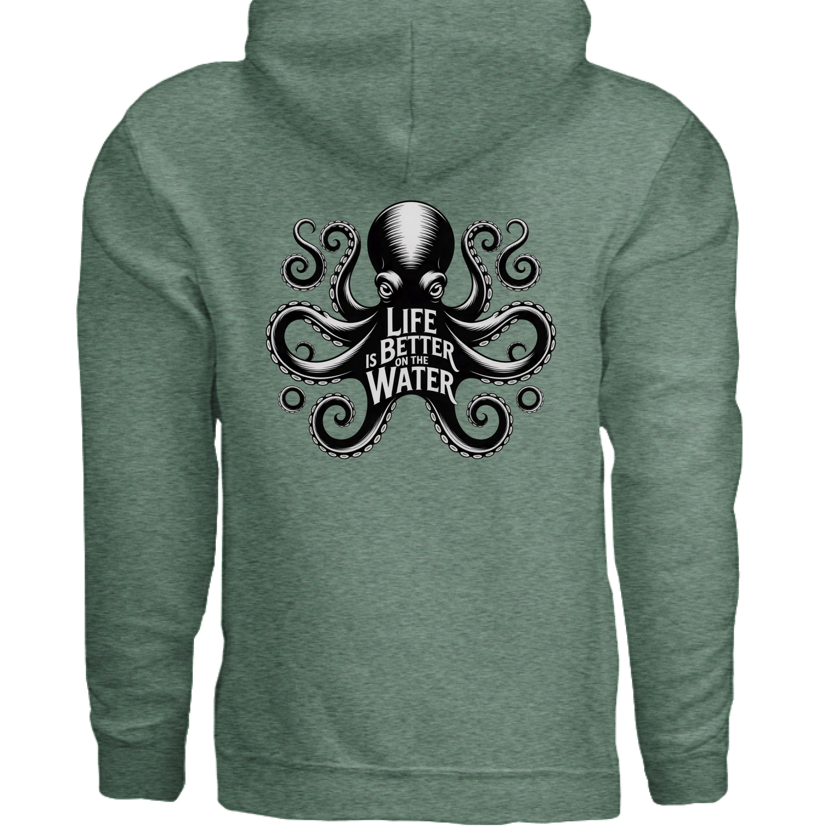 Heather Sport Dark Green - BACK